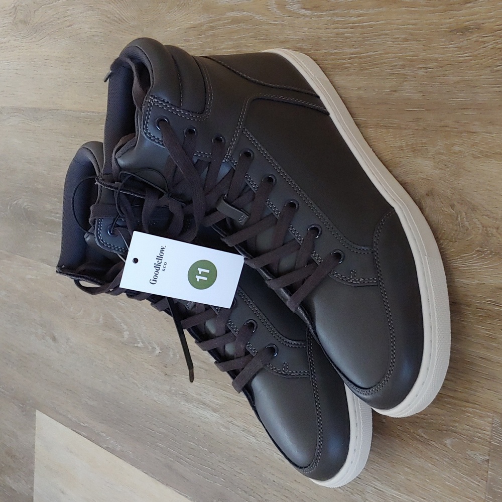 NEW Goodfellow & Co Men's Travis High Top Sneaker Charcoal Gray Size 11